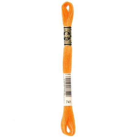MED TANGERINE EMBROIDERY COTTON